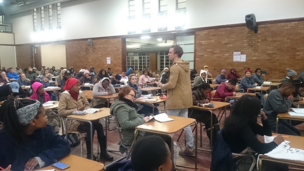 Duncan_Ninham's tweet photo. We had bible study session this morning with the students. Learning them how to read the bible and to get a love for the word. 184 students in attendance + 8 salvations. Thank you Ps. @AtBoshoff https://t.co/HysvGlIE2o