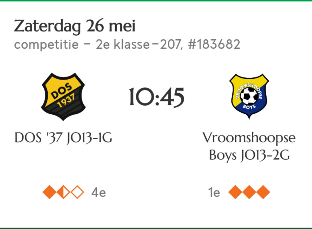 Dos37_D1's tweet photo. Laatste wedstrijd van het seizoen!! https://t.co/j6O1FH1F2N