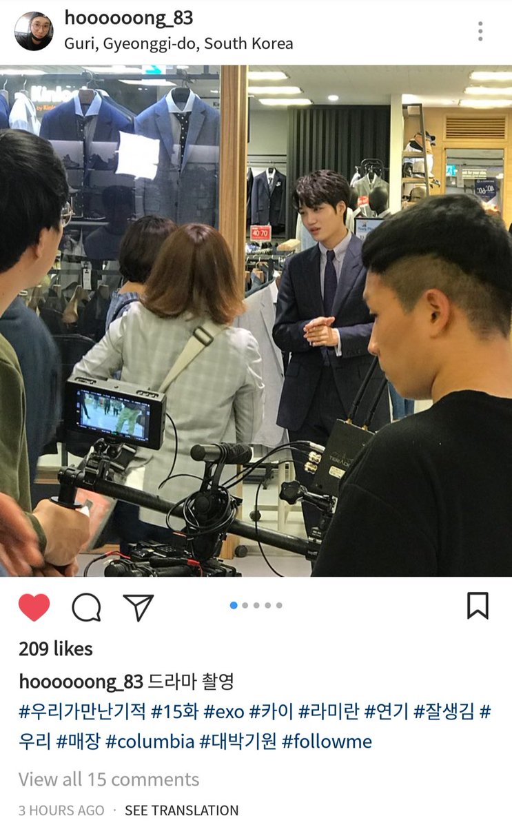 EXO_MyanmarTeam's tweet photo. 180524-hoooooong_83 IG Update with#KAI #엑소카이 #종인 #카이
Behind the scenes of " The Miracle That We Met" Ep15
https://t.co/pxgodadlvB
#우리가만난기적 #MiracleThatWeMet
@weareoneEXO
#Admin_AiKuma🐻
#EXOProtection_Myanmar #EXO_MyanmarTeam https://t.co/7AaaGSWc0r