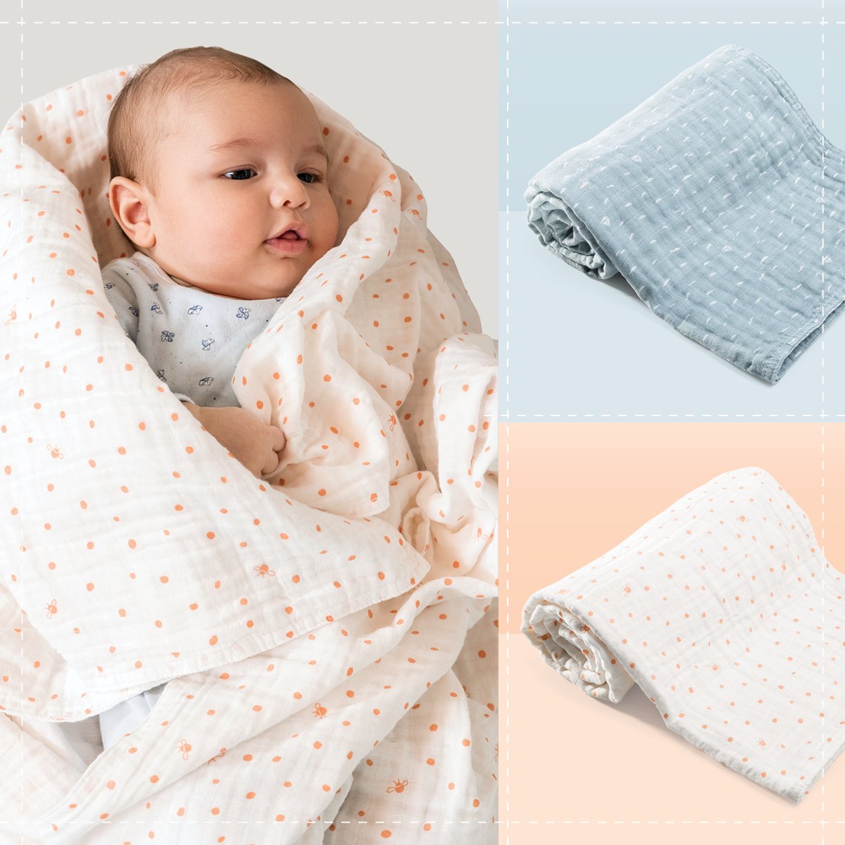 organic muslin blanket