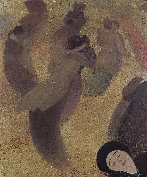 The Valses nobles et sentimentales

by Maurice Ravel

The piano version was published in 1911

and an orchestral version was published in 1912

Note: The title was chosen in homage to Franz Schubert

-

youtu.be/nEq1iCxbPmI

—

La valse (1893)

Felix Vallotton 

p.c.

-
-