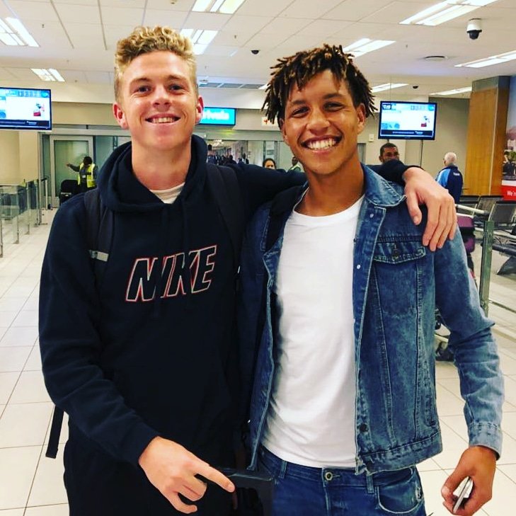 ubuntucapetown's tweet photo. Back home! 🏡

Jesse Donn (left) and Luke Fleurs (right) look fresh on their return from the 3-0 South Africa U20 AFCON win over Mozambique.

Their next Fixture will be in July against Malawi. 🔥 https://t.co/0lBGjGCD98