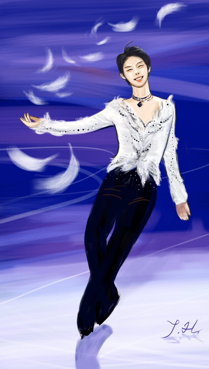 AppleJoshin's tweet photo. #YuzuruHanyu #羽生结弦 羽毛都快掉没了嘛kkkk https://t.co/g8hOeSUbb6