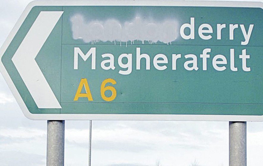 The Irish News on Twitter "SDLP asks road chiefs to add 'Derry' to 'Londonderry' on A6 signs