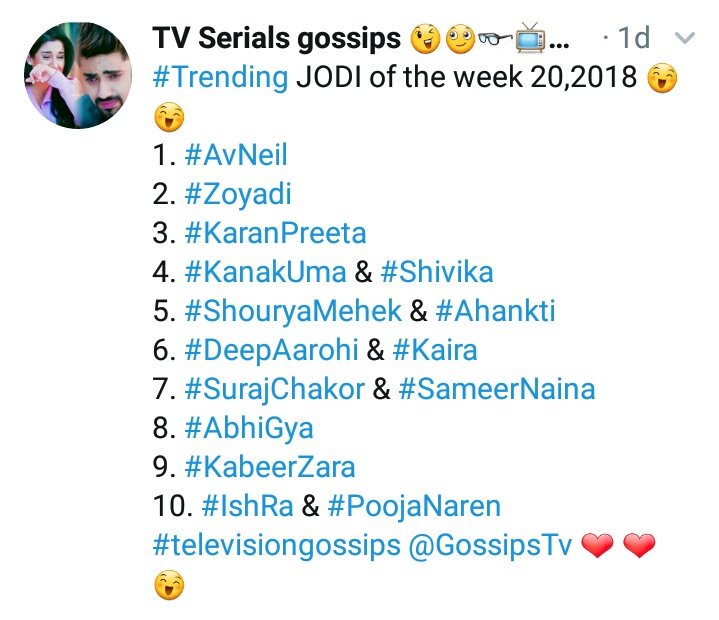 salehraja11's tweet photo. Ardeep at no 6 ๐
.
.
#DeepRa #Ardeep #ArSha #Arohi #Deep #DeepRaichand #aarohikashyap #arjunbijlani #tararaichand #IMMJ #DeepRajSingh #ishqMeinMarjawan @Thearjunbijlani @Aalisha_panwar https://t.co/q2k9ku7MOs