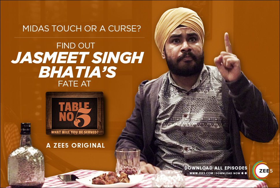 ZEE5India's tweet photo. A man can't control his fate even when he has the power to do so on #TableNo5! @duhjizzy @kdruls #ZEE5Originals https://t.co/vwYqZ2zzCi 

Get the app now: https://t.co/8AddXnvDxL https://t.co/wkexkQAaX5