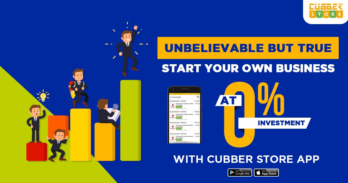 cubberonline's tweet image. Start your Own Business with 0% Investment on Cubber.store. Do online transactions for your clients &amp;amp; earn handsome commission. Know more here:bit.ly/2ElezX3
Download Cubber Store: bit.ly/2uMj1i5

#Cubber #Merchantapp #cashlesssolutions #CubberStore