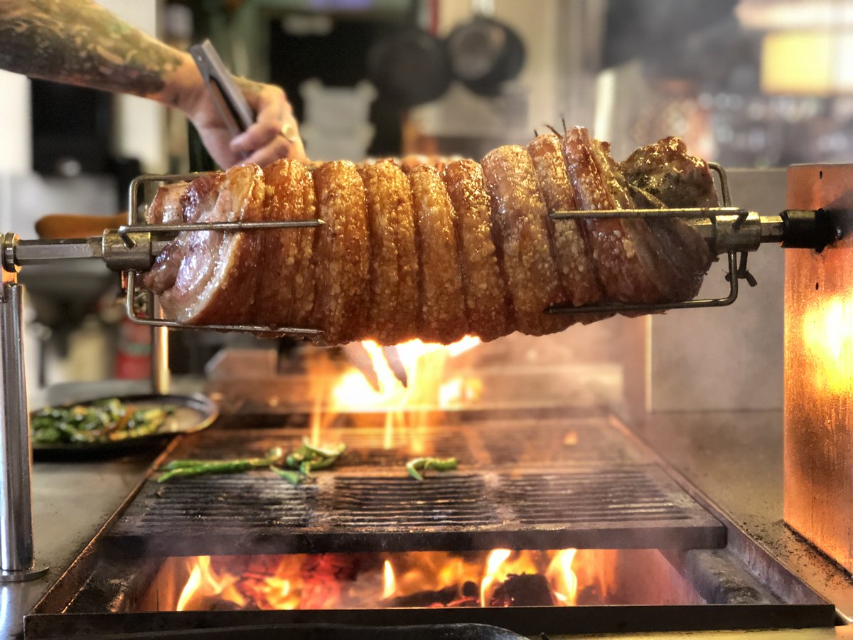 So many smokey, fiery, mouth watering dishes were created in the Wood Fire kitchen last Sat for our @NoosaFoodWine lunch with Jordan Toft from <a href="/merivalegroup/">Merivale</a> in Sydney! Incredible wines by <a href="/MtLangiGhiran/">Mount Langi Ghiran</a>! View the photos from the day here >> bit.ly/2IFiaX5 #Noosa