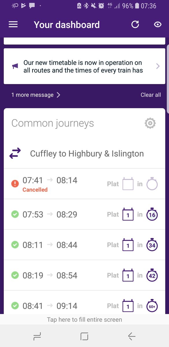 KellyASandy's tweet photo. Thanks for making me late @GNRailUK. I thought you you reduced my number of peak time trains to make them more reliable!!!! https://t.co/LZ418RJdki