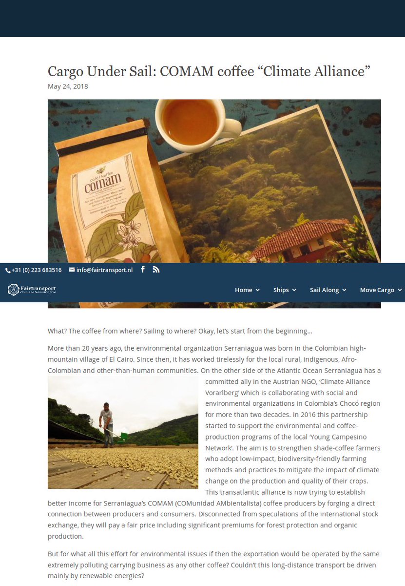 klimabohne's tweet image. What? The coffee from where? Sailing to where? Okay, let’s start from the beginning…

Discover the full story of our transatlantic alliance on the (B)logbook of #TresHombres @FairTransportNL 
Web-Link - Cargo Under Sail: #COMAM coffee “Climate Alliance”:
fairtransport.eu/cargo-under-sa…