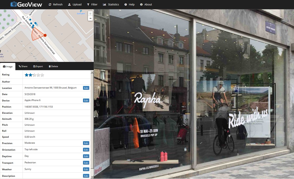 GeoViewBe's tweet photo. Hello @MadamVelo, @lamazone, during one of our #underground #infrastructure #inventory sessions we ran into this @rapha #popup store. A must visit in @SmartCityBru. @sibelga https://t.co/hZHjn97WX1