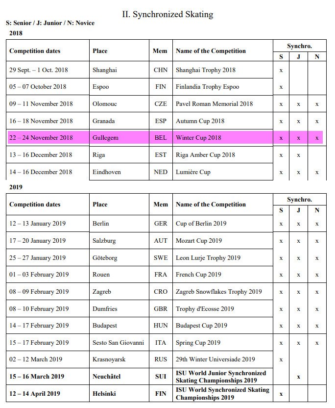 Winter Cup ISU LISTED 
8 th edition
wintercup.be website updated ... 
hope to see you in Belgium
#Belgium #SYNCHRO #synchronizedskating #isulisted