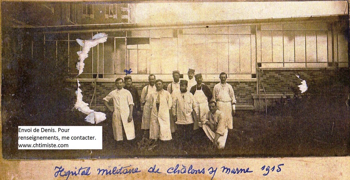 Le_Chtimiste's tweet photo. Photo d'Henri Malère de la 6e section d’infirmiers à l’hôpital militaire de Châlons-sur-Marne - 1915 #Chtimiste #SIM19141918 #infanterie19141918 #6eSIM #Infirmiers #hôpitaux19141918 https://t.co/p9y66HtFnV