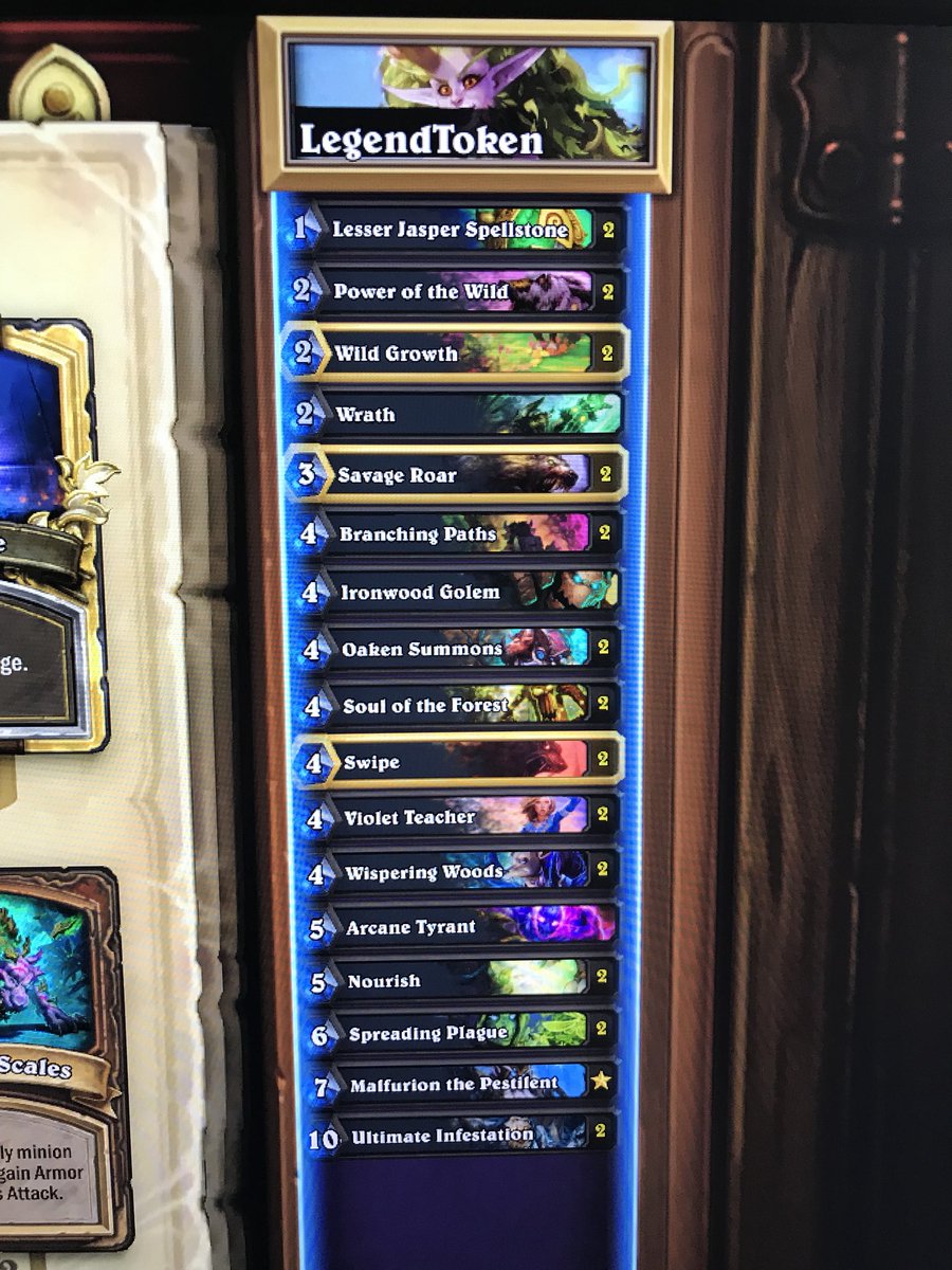 BillyCWhyte's tweet image. It took forever to do it, but I finally hit legend in Hearthstone. Thank you little whisps #Legend #TokenDruid #Goooold #ThankYouBalancePatch