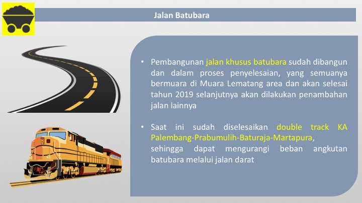 SekitarKito's tweet photo. Pembangunan jalan khusus batu bara serta double track dipergunakan guna mempercepat pengiriman bahan fosil tersebut untuk diolah di seluruh indonesia, hal tersebut membantu Sumsel untuk meningkatkan perekonomian yang daerahnya salah satu penghasil bahan tersebut. #AlexNoerdin https://t.co/i4MaGpCNa8