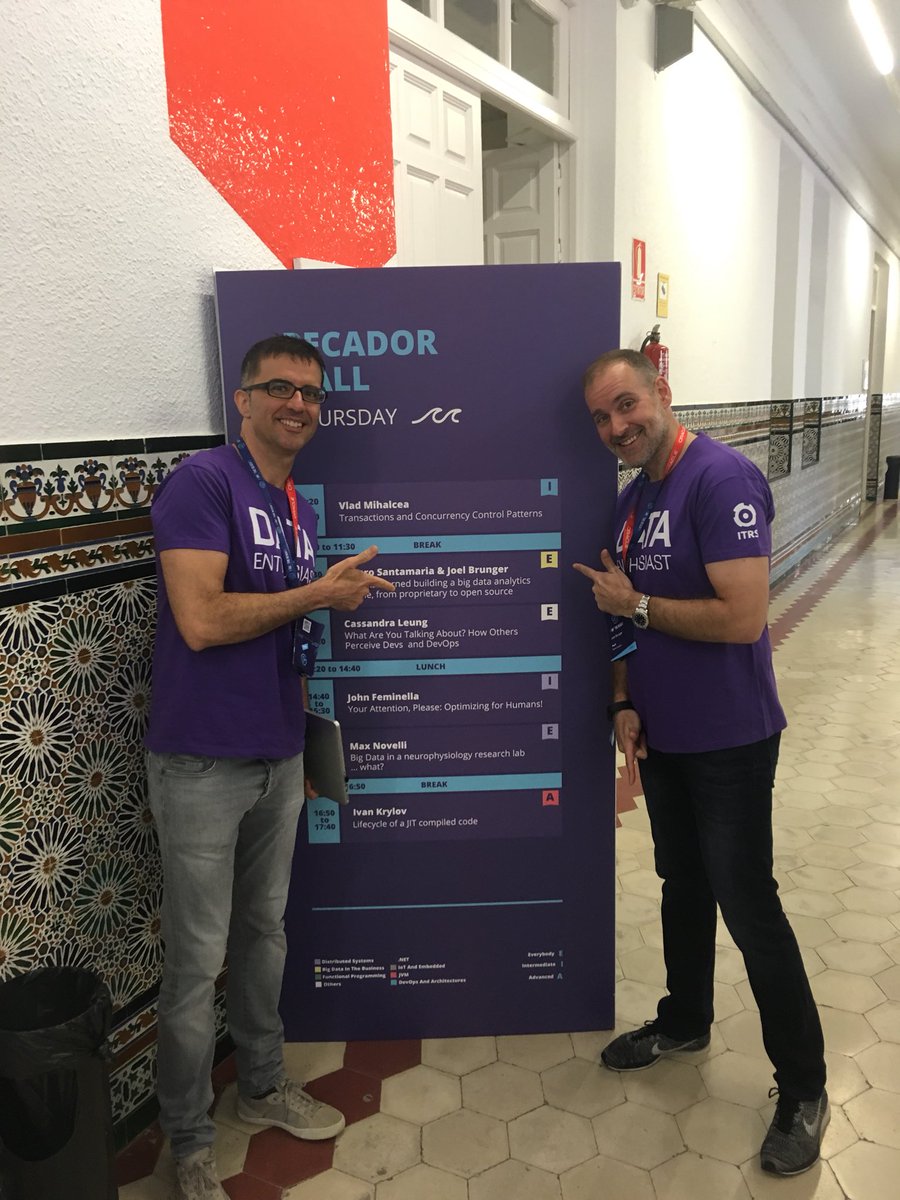 If you’re at @JOTB2018 come and see <a href="/DoFideas/">Álvaro Santamaría</a> <a href="/JoelBrunger/">Joel Brunger</a> speak about big data! #bigdata #realtimeanalytics