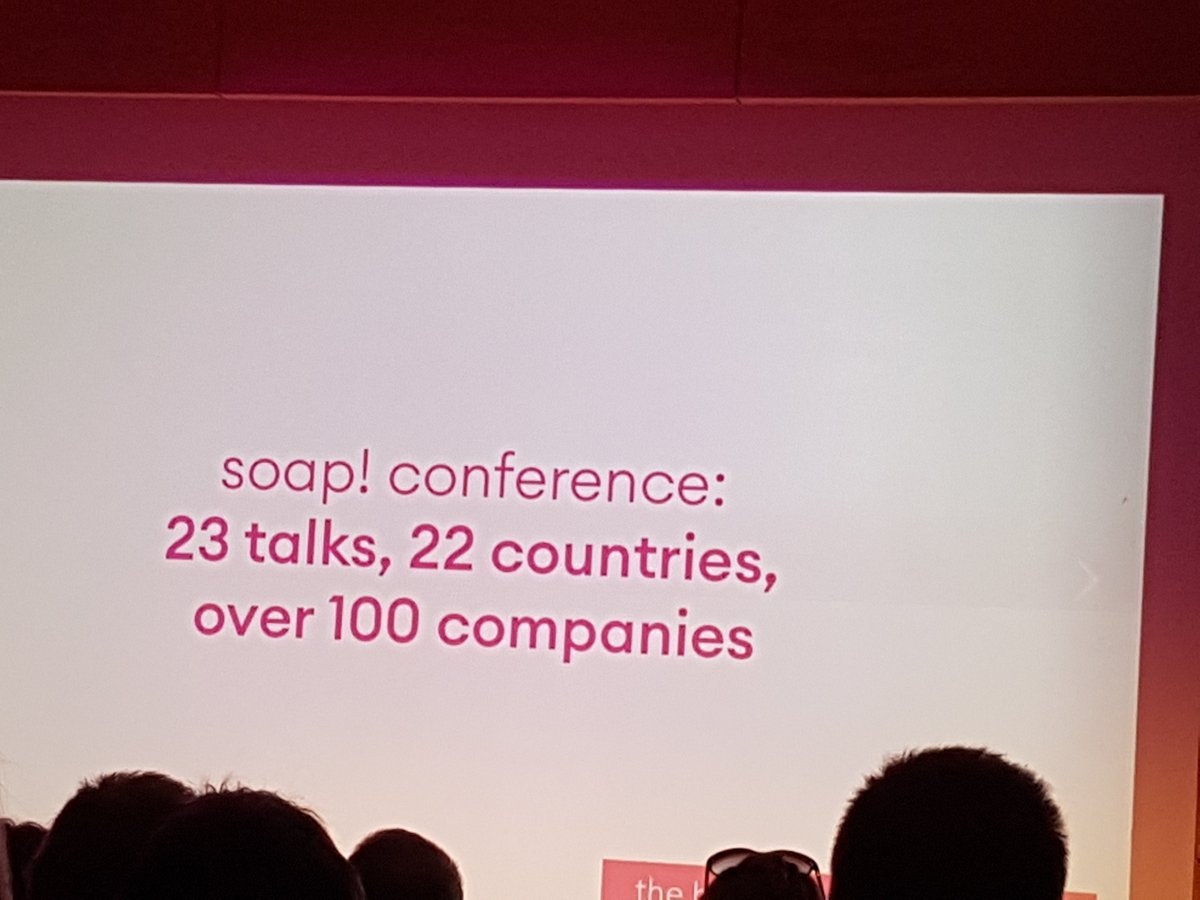 MChabowski's tweet photo. #Soapconf 2018: Thanks @GosiaRadymiak for conference Intro! Great how international we are 😀 https://t.co/ExYBauau2Y