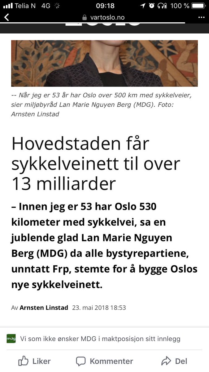Fullstendig galskap å bruke 13 milliarder på sykkelvei...