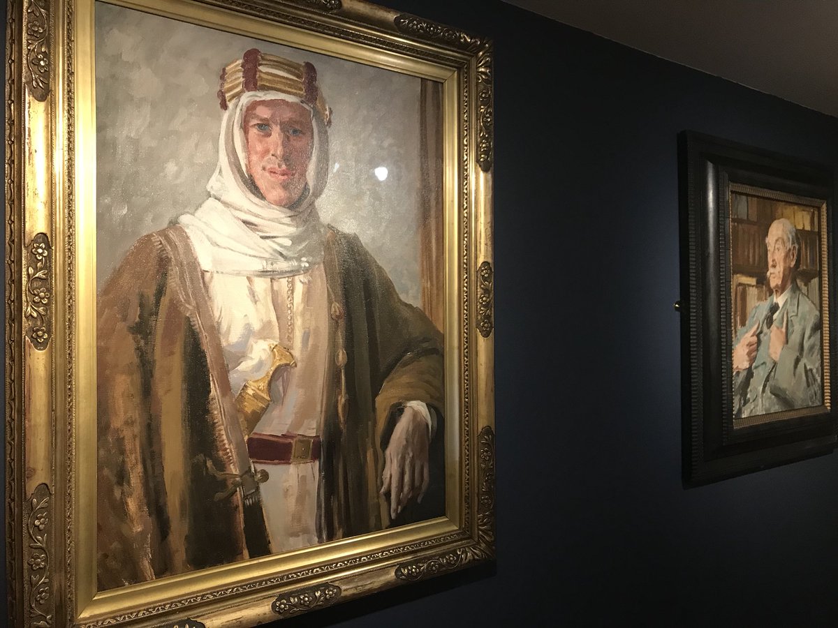PooleMuseum's tweet photo. There are a number of iconic images in our new exhibition that many people may not realise are by Augustus John. Here are Lawrence of Arabia and Thomas Hardy. See Augustus John: Drawn from Life from Saturday #friendsandrivals https://t.co/xIDlrCIn7c