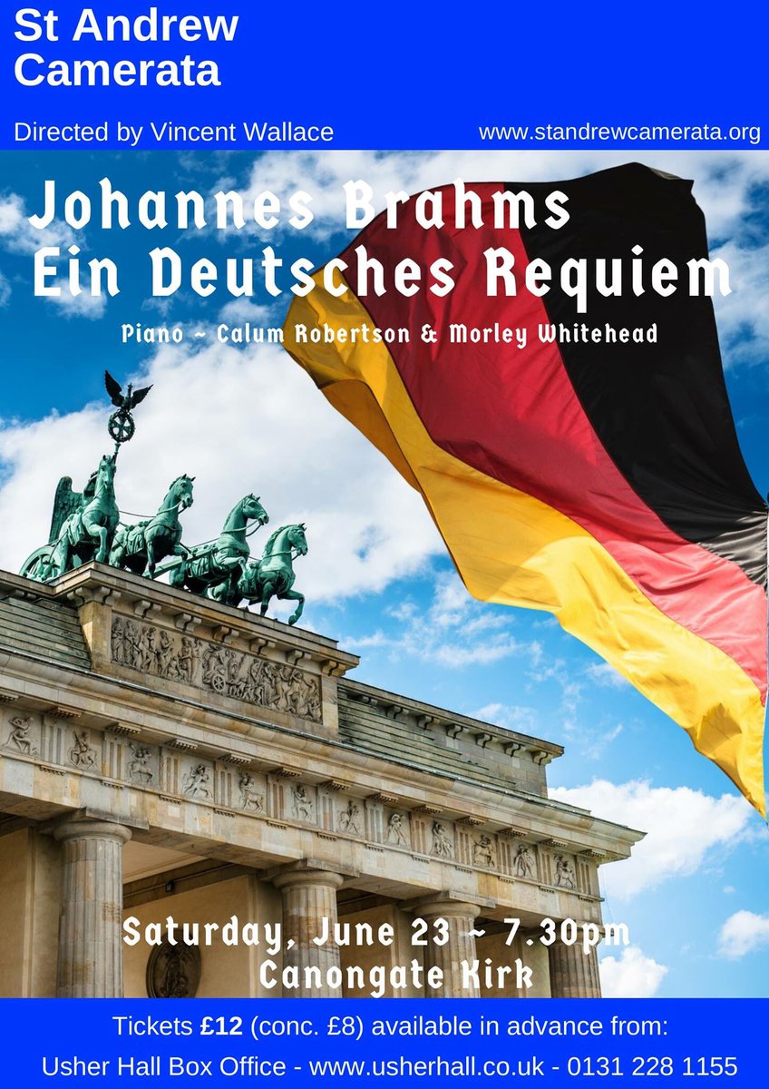 SancteAndrea's tweet photo. We are looking forward to this and to working with @RoboGilly and @sdpwebster it’s going to be good #Brahms #Edinburgh @VisitCanonGREAT @theBRAHMS https://t.co/v4J2zt1tUc