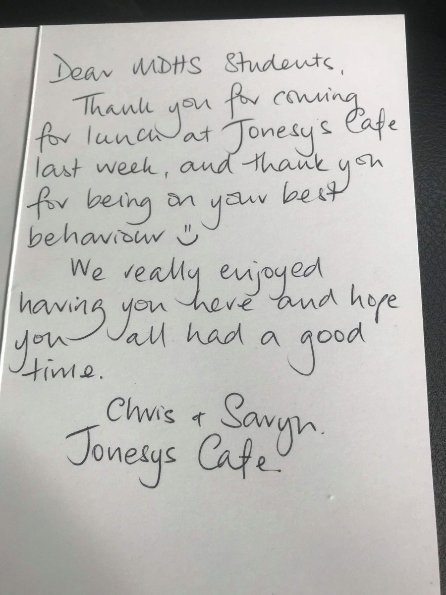 Thank you to Jonesys Cafe for this lovely card. Our ECE kids loved the fish and chips! #mullewa #jonesyscafe