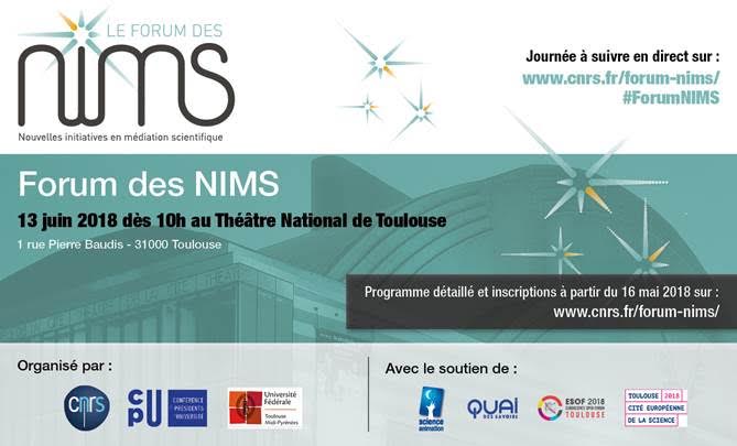Univ_Toulouse's tweet photo. 🔜📢 La 3ème édition du #ForumNims aura lieu le 13/06 à #Toulouse au #TNT !
👀🗣️ Rdv pour une journée de conférences et de débats vivants, interactifs et illustrés à destination des acteurs de la culture scientifique !
➡️ Programmation et billetterie https://t.co/aLi665auKx https://t.co/mxJHiuQbRO