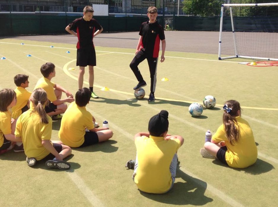 Our Year 10 PE students had a great time planning and running the football festival at @SaintGregsChelt! #WellDone