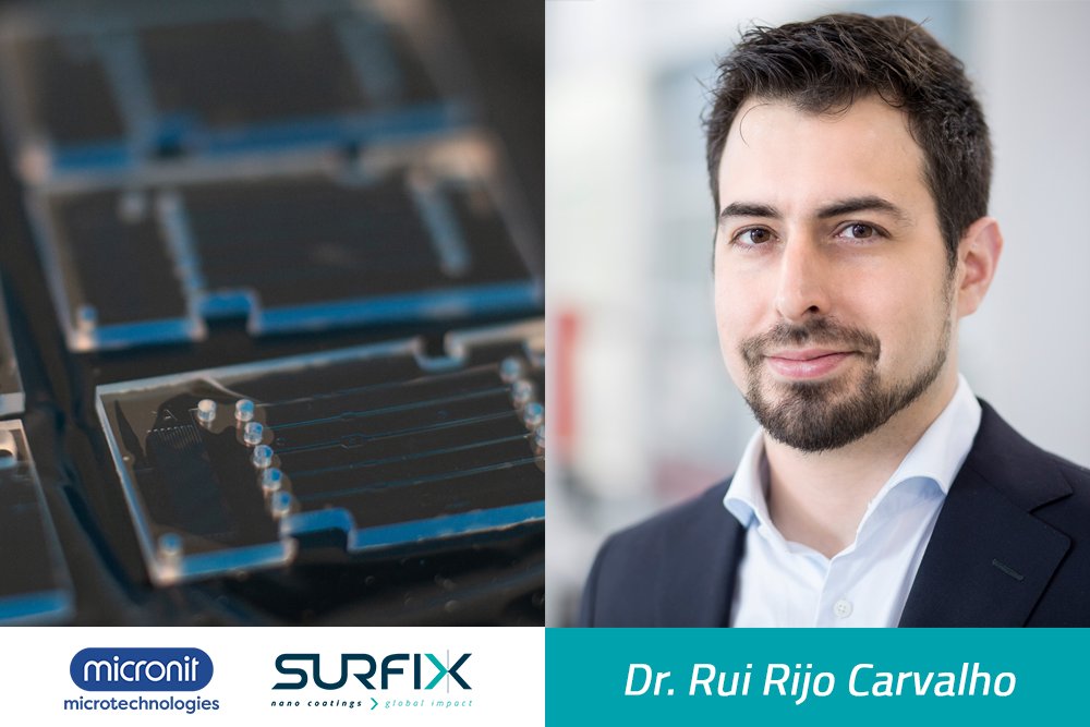 SurfixBV's tweet photo. We will be presenting at the “Lab-on-a-Chip and Microfluidics Europe 2018” in Rotterdam, the Netherlands. Our colleague, Dr. Rui Rijo Carvalho, will hold a shared presentation with @Micronit about 'Key Enabling Functionalities for Point-of-Care Diagnostics' at June 6th at 16:30. https://t.co/8uPy8Ebgni