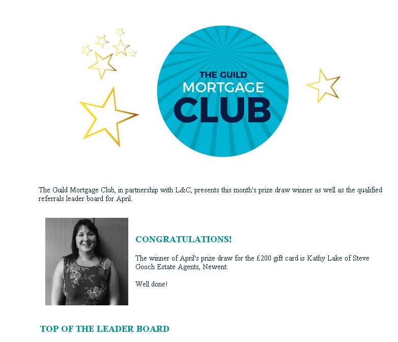 drivers_norris's tweet photo. The @GuildProperty Mortgage Club, in partnership with @landc , presents this month's prize draw winner, congratulations to Kathy Lake  @SteveGoochEA winner of the £200 gift card!  #PropertyProfessional #Guild2018 https://t.co/2t3ySkHB3Z