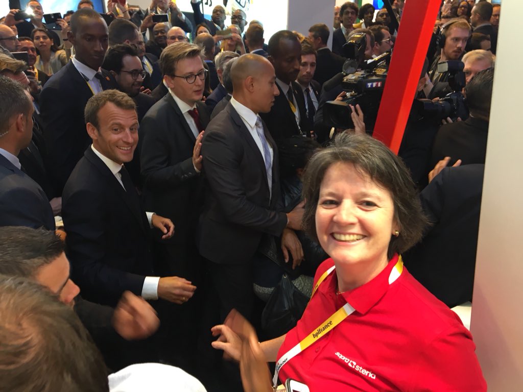 CullinBatrice's tweet photo. #VivaSopraSteria Monsieur le Président et Sopra Steria! https://t.co/HEaGQx841X