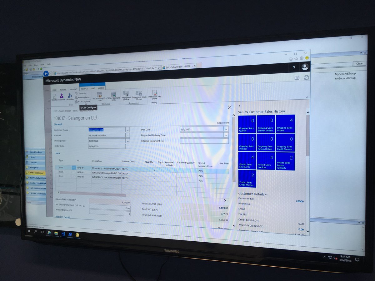 This morning our developers showed e-Con CPQ for Microsoft Dynamics 365 Business Central. We’re launching it soon 🚀 Stay tuned and follow us! #MSDYN365BC