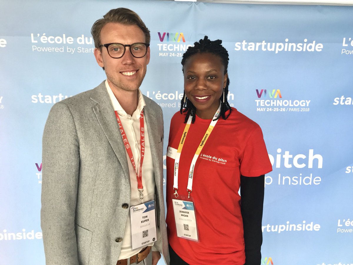 Preparing my pitch with <a href="/thespeech_house/">Jennifer @The Speech House</a> for <a href="/Serious_VR/">Serious VR</a> at the  <a href="/thalesgroup/">Thales Group</a> Lab. Just before <a href="/MarkZuckerbergF/">Mark Zuckerberg</a> will do his :) <a href="/vivatech/">Viva Technology</a>