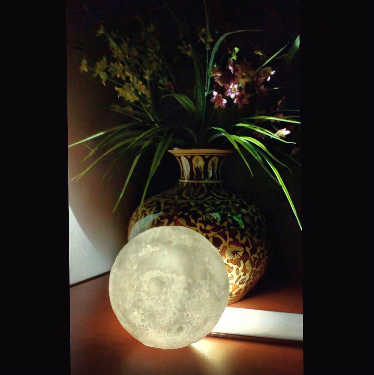 aintfortheweak's tweet photo. My own personal moon #3DmoonLamp 🌕🌜😍😍😍😍😍😘😘😘😘😘 https://t.co/mKG6kPE3ii