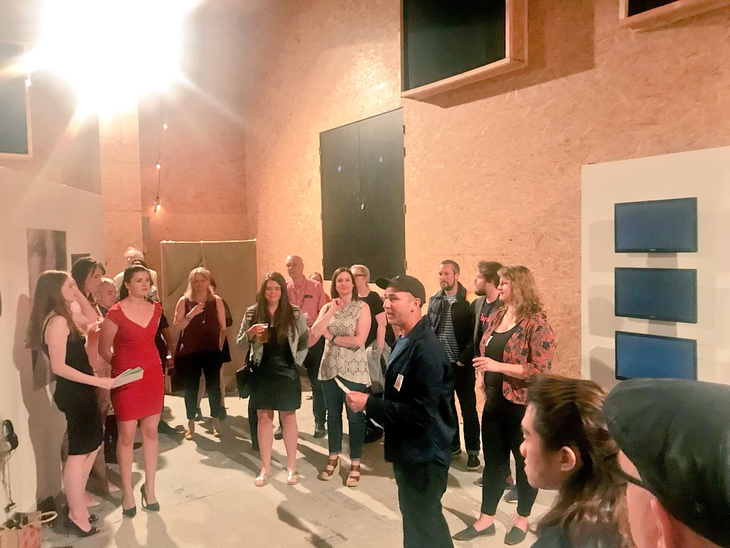cuperspective's tweet photo. #ThrowbackThursday to the private view of #cuperspective last friday night where all artists celebrated the completion of their exhibited projects as well as celebrating 3-4 years of dedication and hard work! https://t.co/gUsik9cNNP