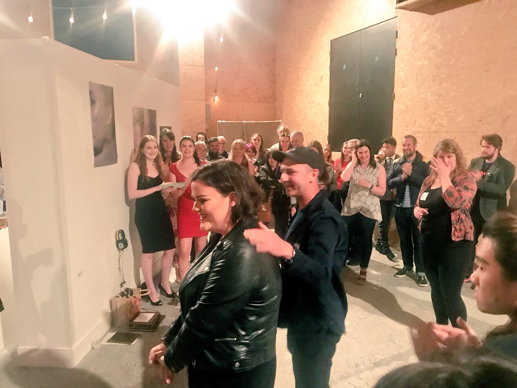 cuperspective's tweet photo. #ThrowbackThursday to the private view of #cuperspective last friday night where all artists celebrated the completion of their exhibited projects as well as celebrating 3-4 years of dedication and hard work! https://t.co/gUsik9cNNP