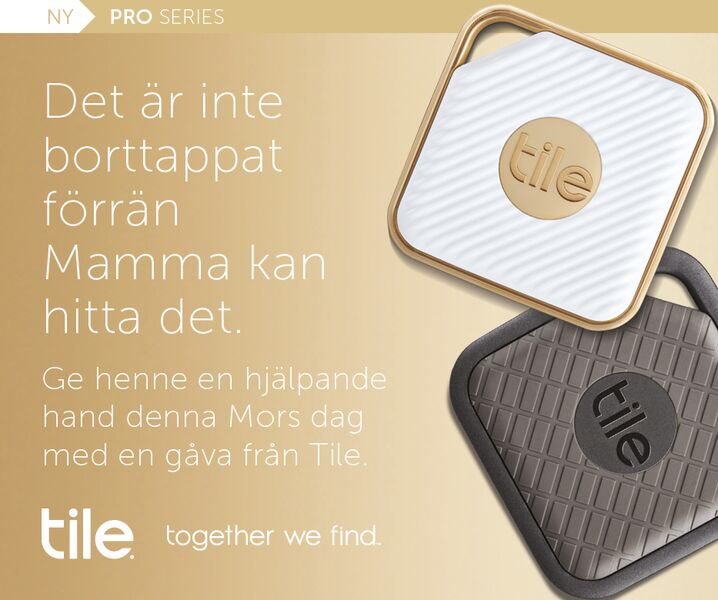 CMSNordics's tweet photo. To all Swedes... Glöm inte Mors Dag 27 maj! 🎁 Ett presenttips är @TheTileApp 

Kampanjlänk: https://t.co/l8TQiJtzC6 https://t.co/zfhAisiaas