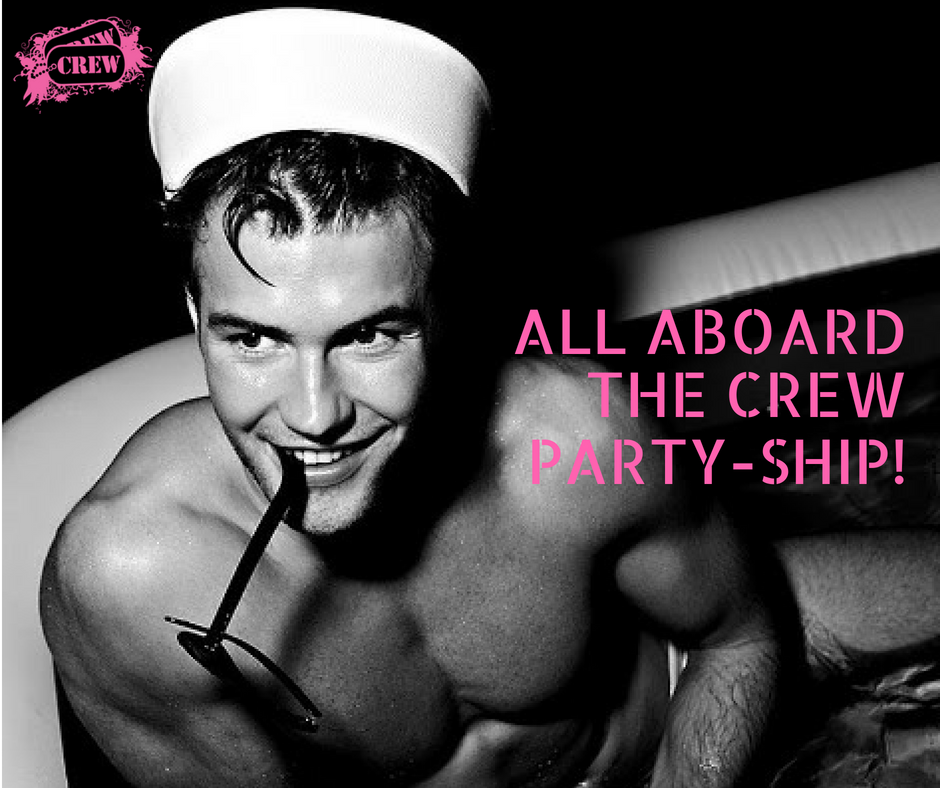 CrewBarCT's tweet photo. Batten down that hatches, and let's get ready for a wild ride this weekend at Crew! All you sexy sailors need to bring is a good vibe, we've got everything else covered. Tomorrow we get things going at 7pm sharp, so don't be too late. ;)

#CrewBarCT https://t.co/0cxAX8CMd5