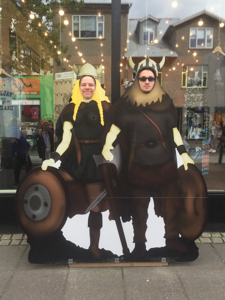 jbellmath's tweet image. On the streets of Reykjavík hotdogs,Vikings,and polar bears oh my!! #mhsbeyond