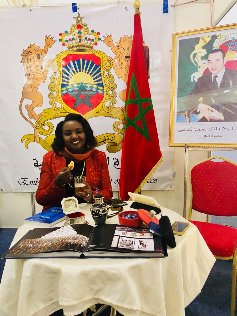 betsykabenga's tweet image. DDG/RBA enjoying Moroccan tea and other delicacies at PAM exhibition now happening in KVEC. @KcvVillage @CUwanyiligira @pamrwanda @KAYITAREJean @ChristopheHit @mikeurinzwe  @ubarutagracy #PAMWeek #ALD2018