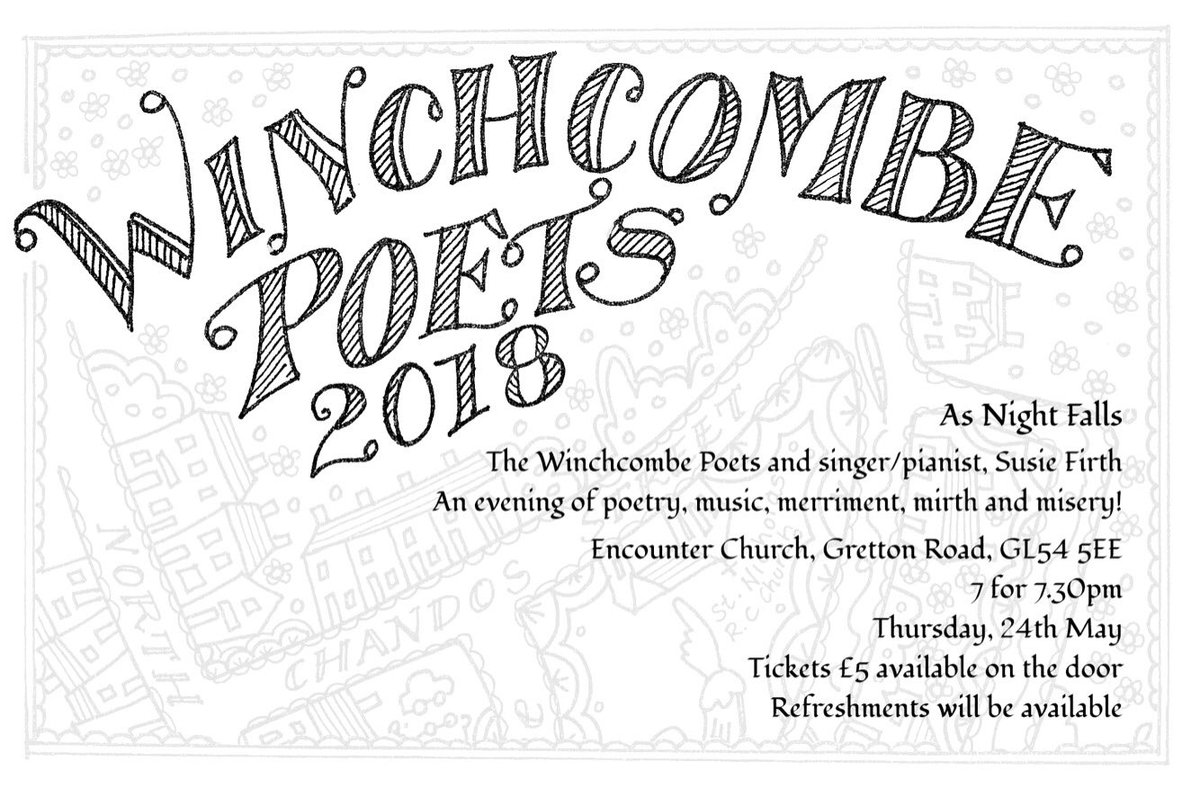 MilestoneDetox's tweet photo. Looking forward to the #music #poetry #merriment #mirth and #misery this evening @winchcombefma @radiowinch #Soulfood https://t.co/SAzSjK15wM