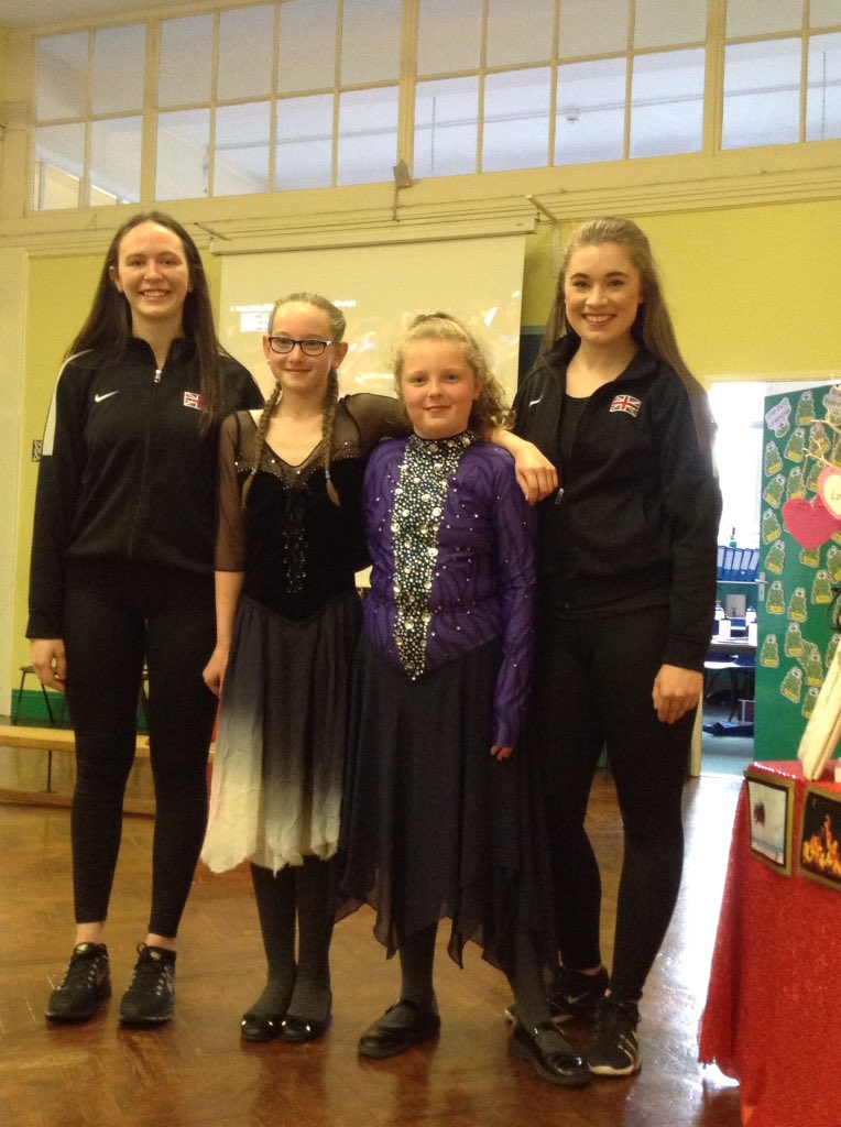 Team Viola ice skaters visited our school today.