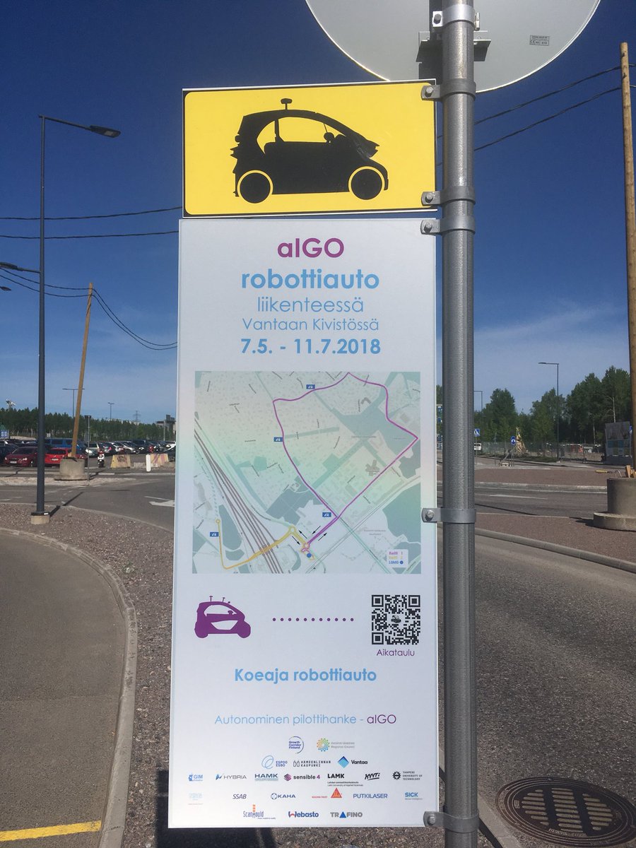 joonakallio's tweet image. Got a ride in a #autonomous #robocar made by #Sensible4. This snappy little test car is making test rounds in #Kivikko, improving it’s driving every day. Follow @Sensible4ltd for the latest info of their progress!