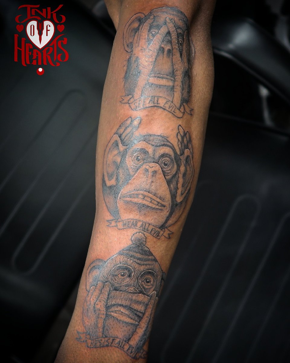 InkOfHearts's tweet photo. Hear all evil, see all evil β€
#IOH #InkOfHearts #InkOfHeartsTattoos #Tattoo #Art #Lifestyle #Sleeve #Portrait #Inked #Ink #LondonInk #SimonSaysInk #InkVanDan #London #UKInk #Uk #UkArt #IOHXFIX #Passion #Dope https://t.co/1aaZgxusu8
