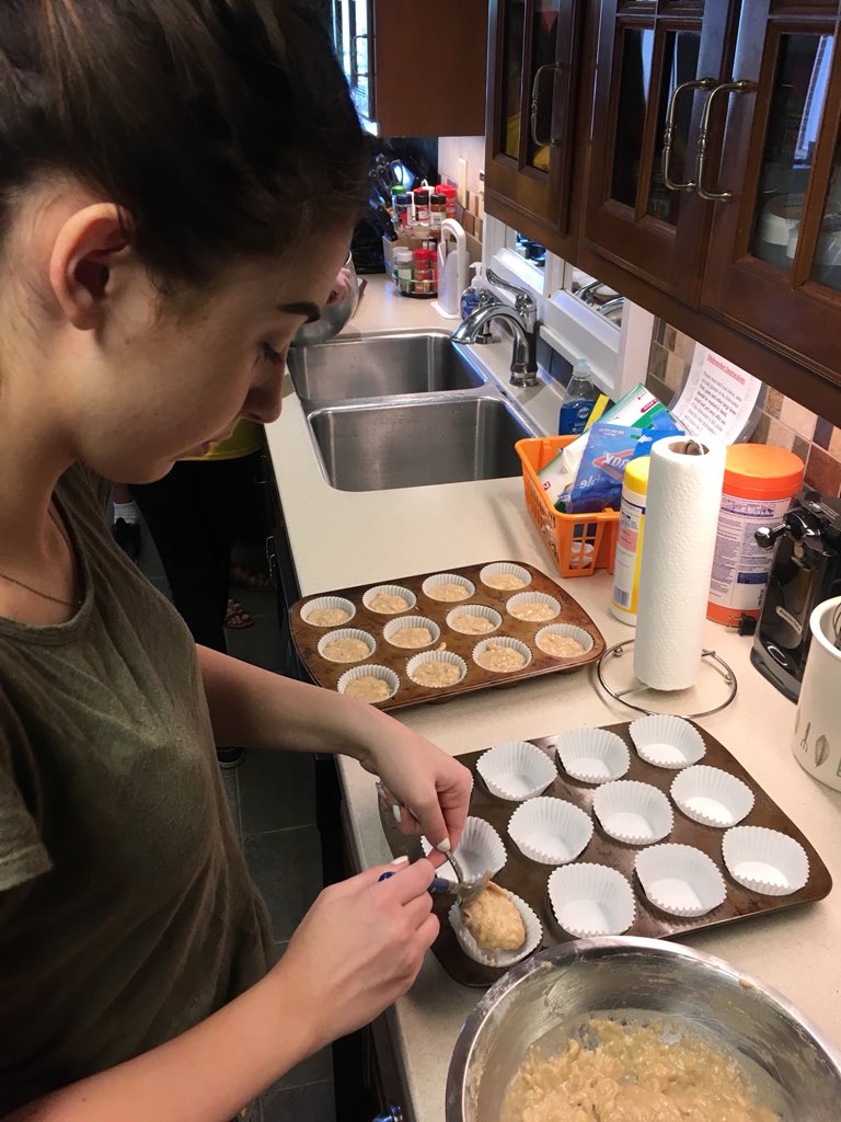 deucehorse1's tweet photo. Muffins are ready for the oven!! @EtownAreaHS students bake muffins for @RMHCCentralPA as a part of May Day community service. #EtownMayDay2018 https://t.co/EhLRwmOZe7