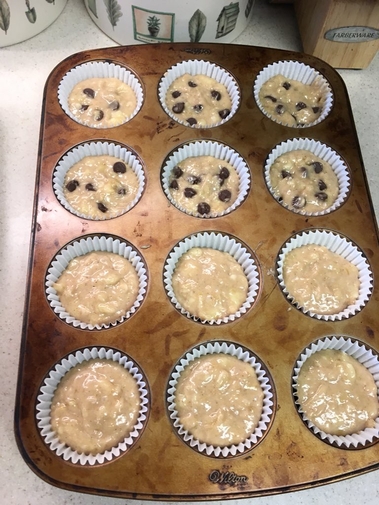 deucehorse1's tweet photo. Muffins are ready for the oven!! @EtownAreaHS students bake muffins for @RMHCCentralPA as a part of May Day community service. #EtownMayDay2018 https://t.co/EhLRwmOZe7