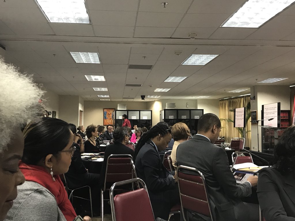 hazelbrandywill's tweet photo. In Trinidad and Tobago 10th Gathering of the ParlAmericas Parliamentary Network for Gender Equality. #Gender, Health and Climate Change  #Promoting Responsive and Sustainable planning. https://t.co/4x2VhynrzM