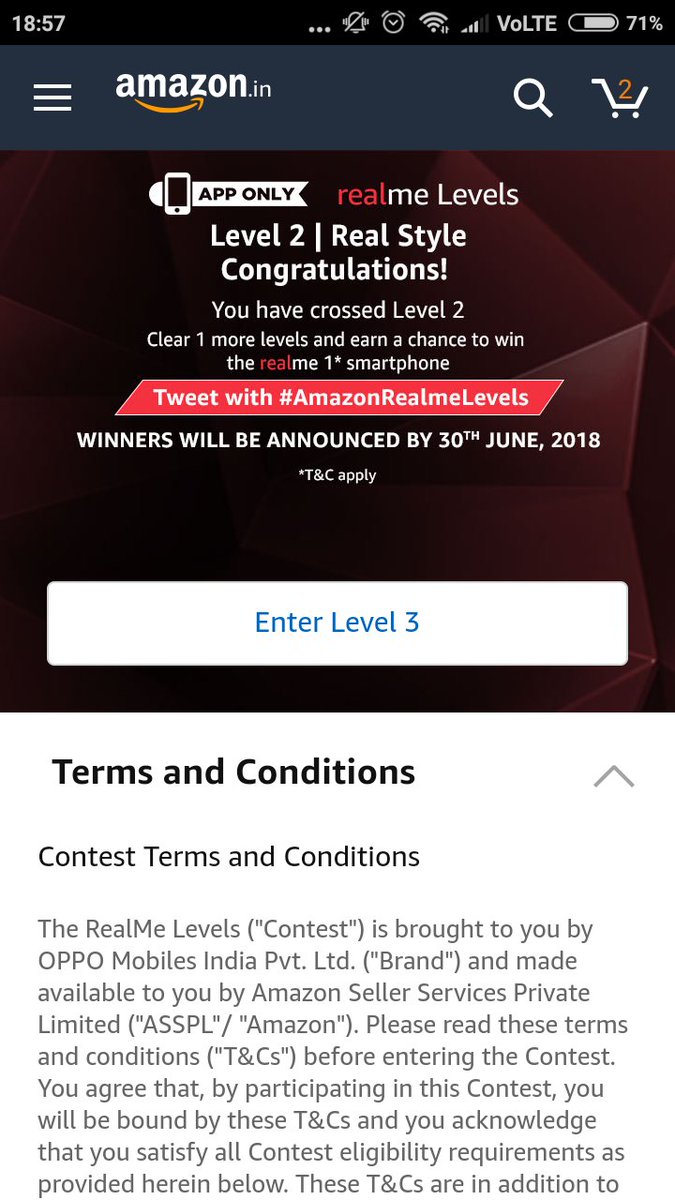 BirjuDamani's tweet photo. @amazonIN #AmazonRealmeLevels Level 2 done

Join @deepalidamani @sd12dec @sarikag77 @md12nov @PinkyDholakia @blessedkamal @JayshreeMalhot2 @saya_sonam @MradulaDamani @NavinchandraD @Chanchal333 @INDRANILRAJU @PritiNivoriya @groovymaish https://t.co/pDx3rI51St