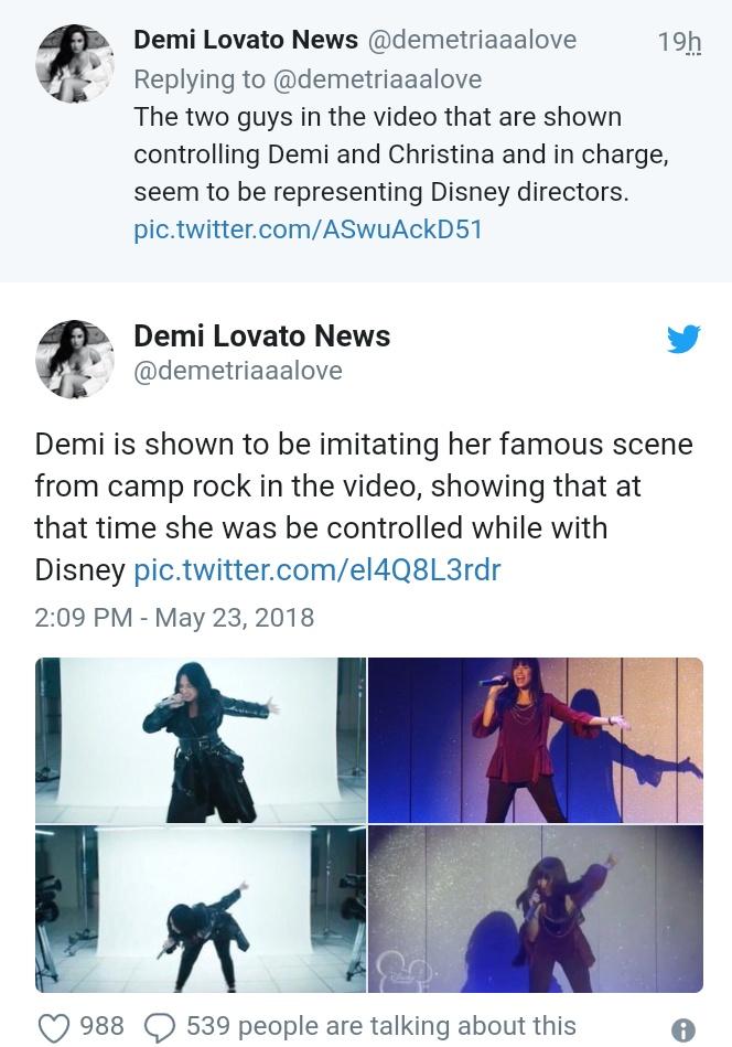 MusicMundial's tweet photo. Fans think that Christina Aguilera and Demi Lovato are calling out Disney in the #FallInLineVideo 👀
What do you think? https://t.co/iv33FiTE3f