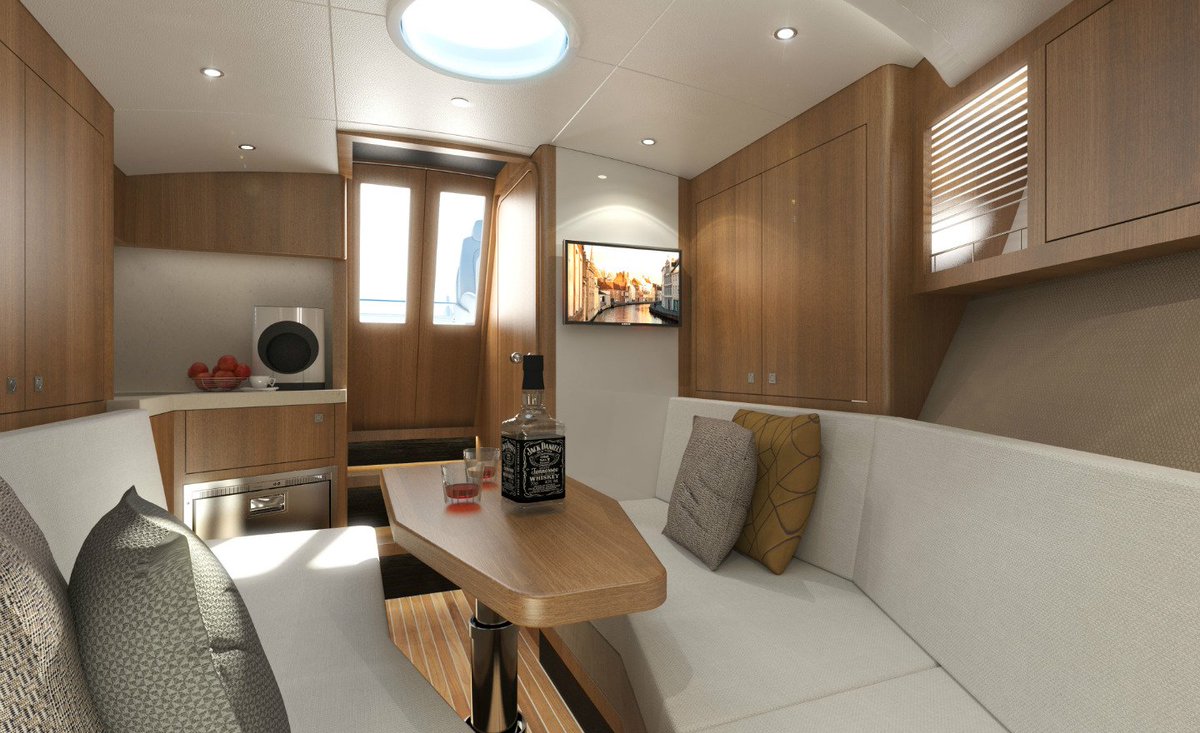 Breedendam's tweet photo. The spacious and high quality cabin of the 10.10 metres MTB threezero “classic”. https://t.co/XEszN3AZLN