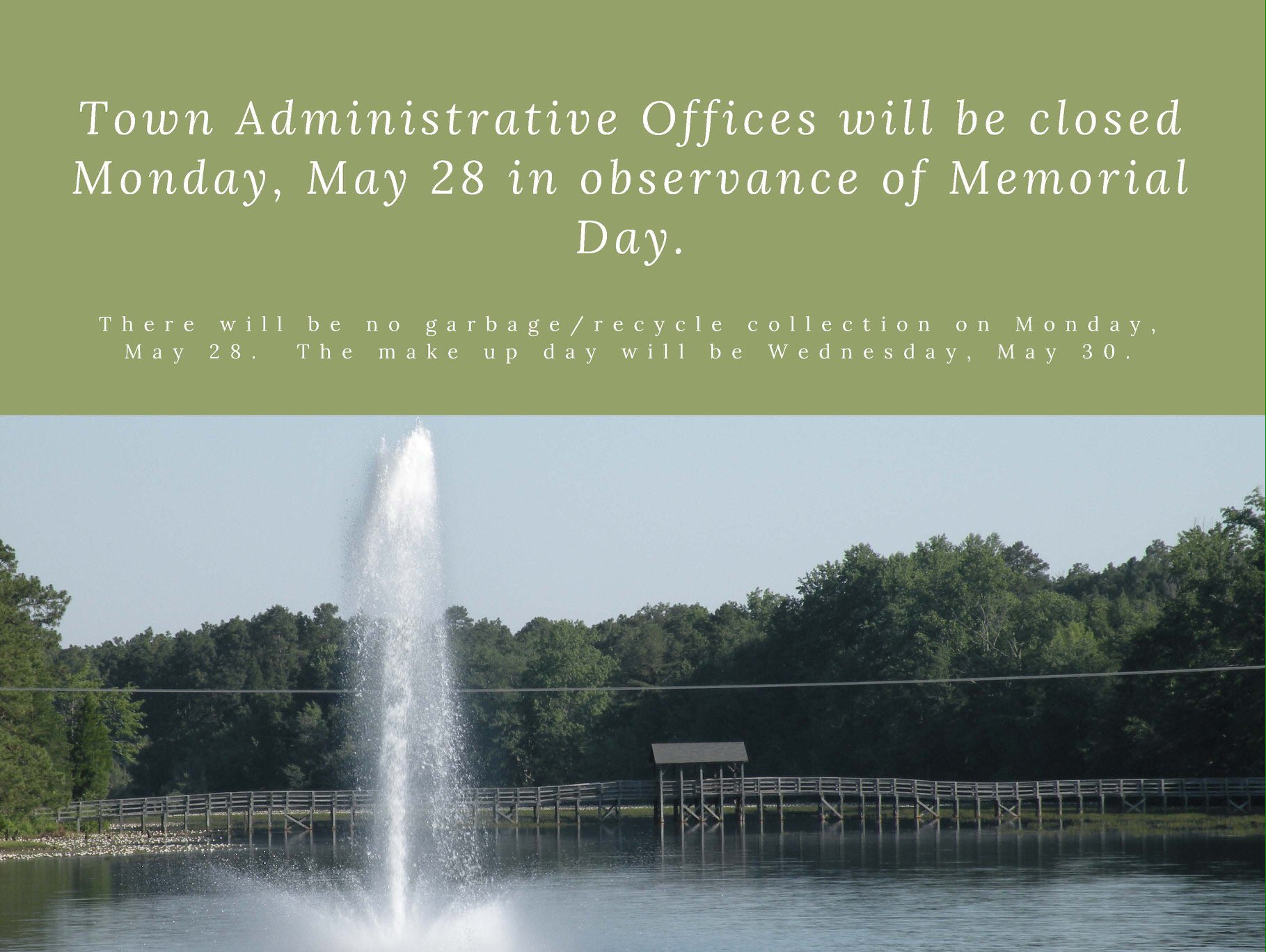 Town of Aberdeen on Twitter "Town Administrative Offices will be